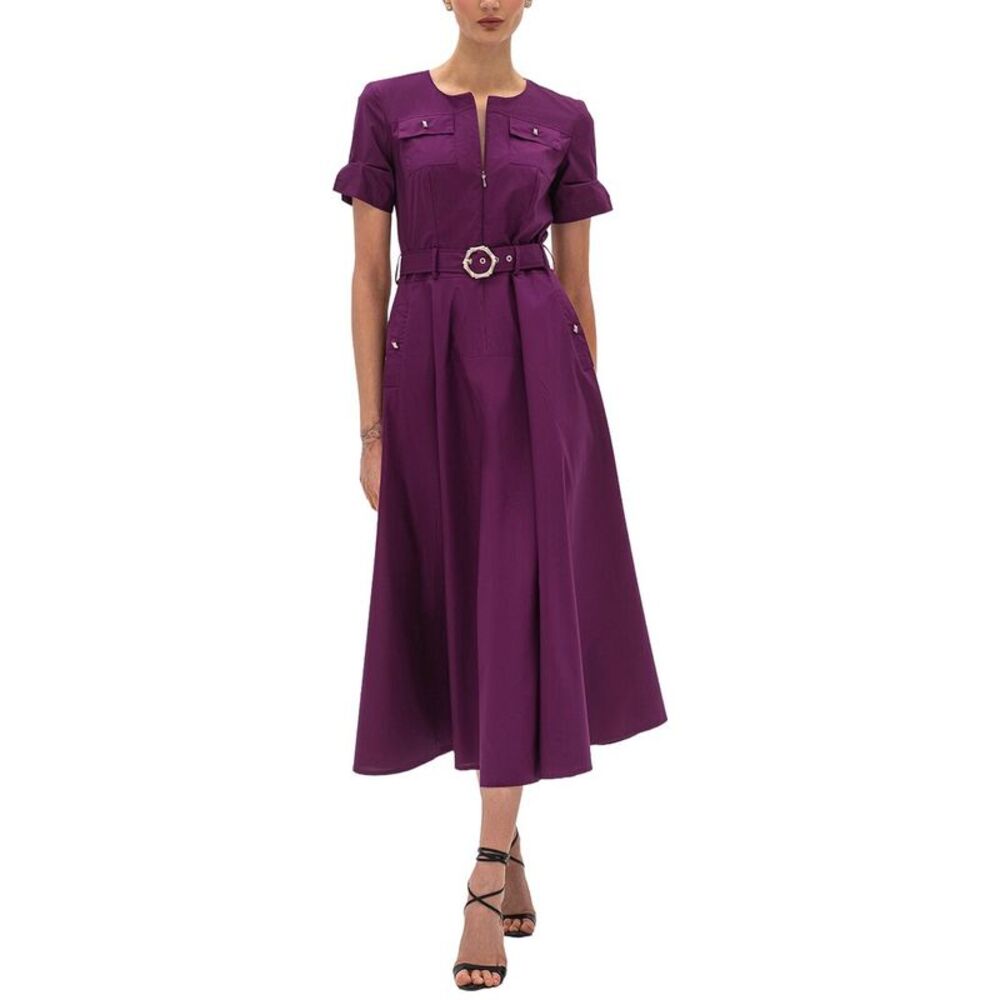 Bgl Womens A-Line Dress, Purple